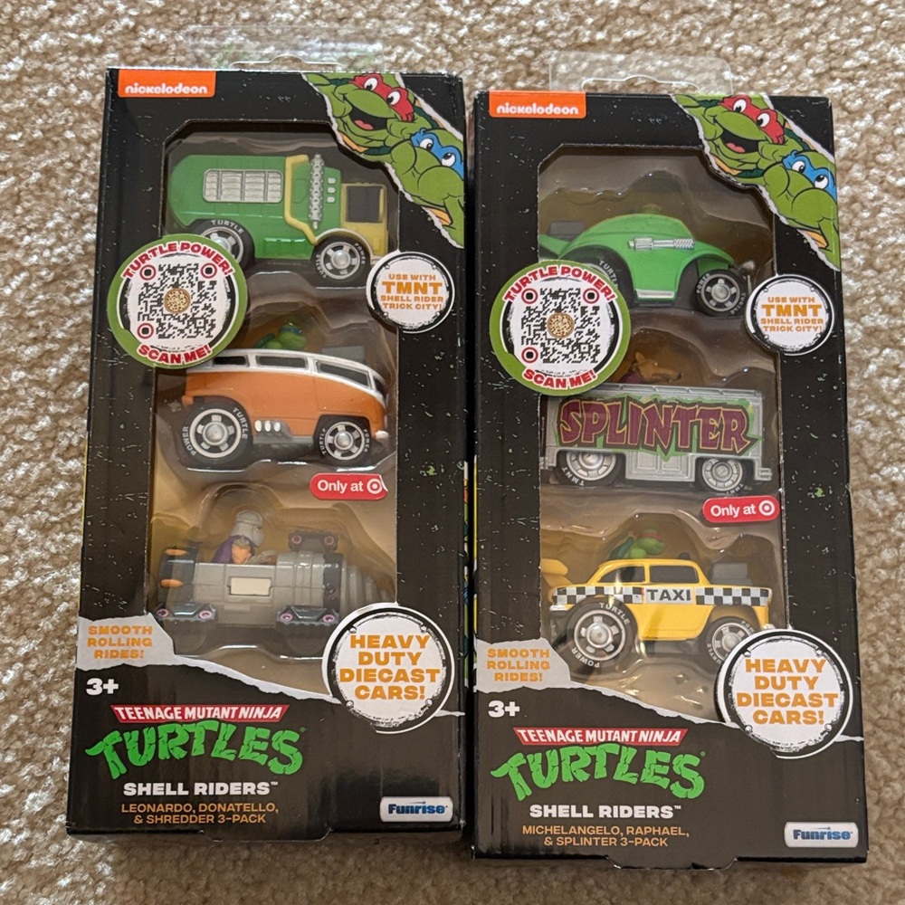 Teenage Mutant Ninja Turtles Shell Riders Diecast Cars Set
